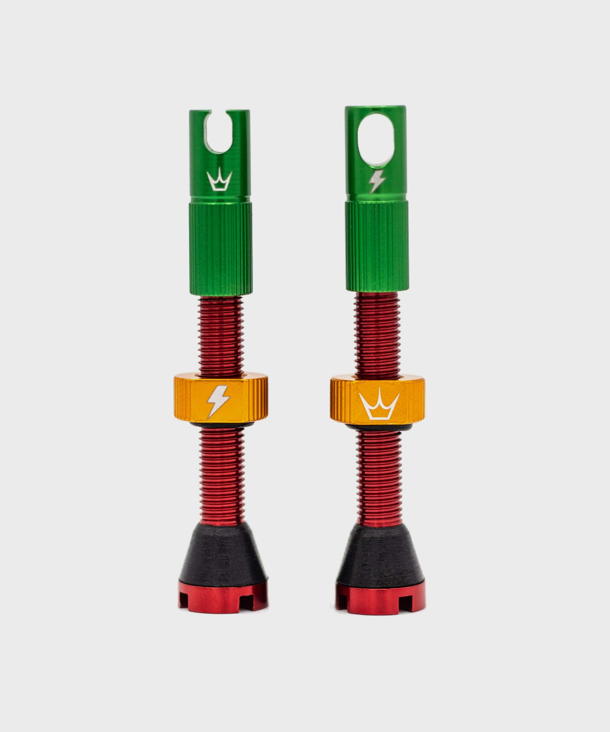 Peaty's x 50to01 Tubeless MK2 Rasta Valves