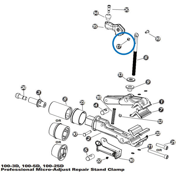Park Tool 1965 - Handle Screw Cap - 100-3D/5D/25D, 100-7X