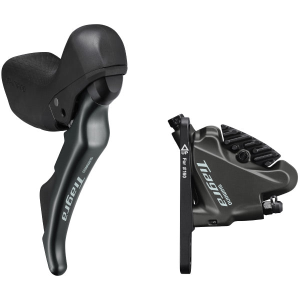 Shimano Tiagra ST-4720 Tiagra std lever STI bled with BR-4770 flat mount calliper