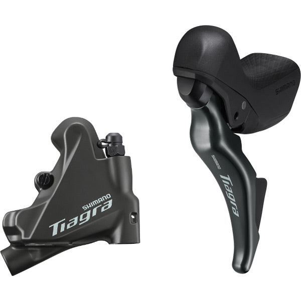 Shimano Tiagra ST-4725 Tiagra short reach lever STI bled with BR-4770 flat mount calliper