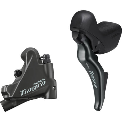 Shimano Tiagra ST-4725 Tiagra short reach lever STI bled with BR-4770 flat mount calliper