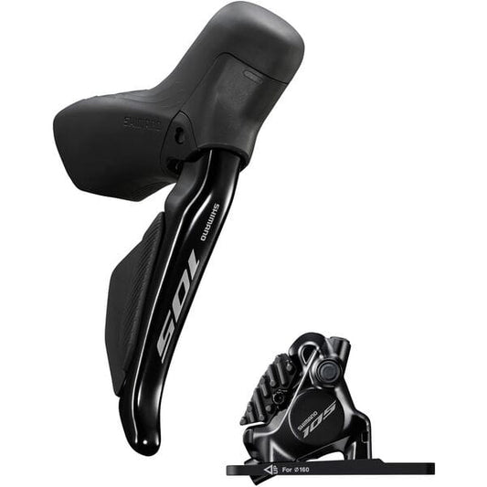 Shimano 105 ST-R7170 105 Di2 hydraulic disc STI set, flat mount calliper