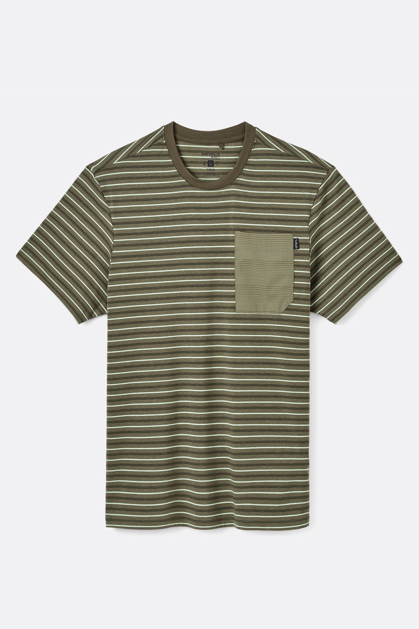 Rivelin Stripe Pocket Tee - Light Khaki Stripe