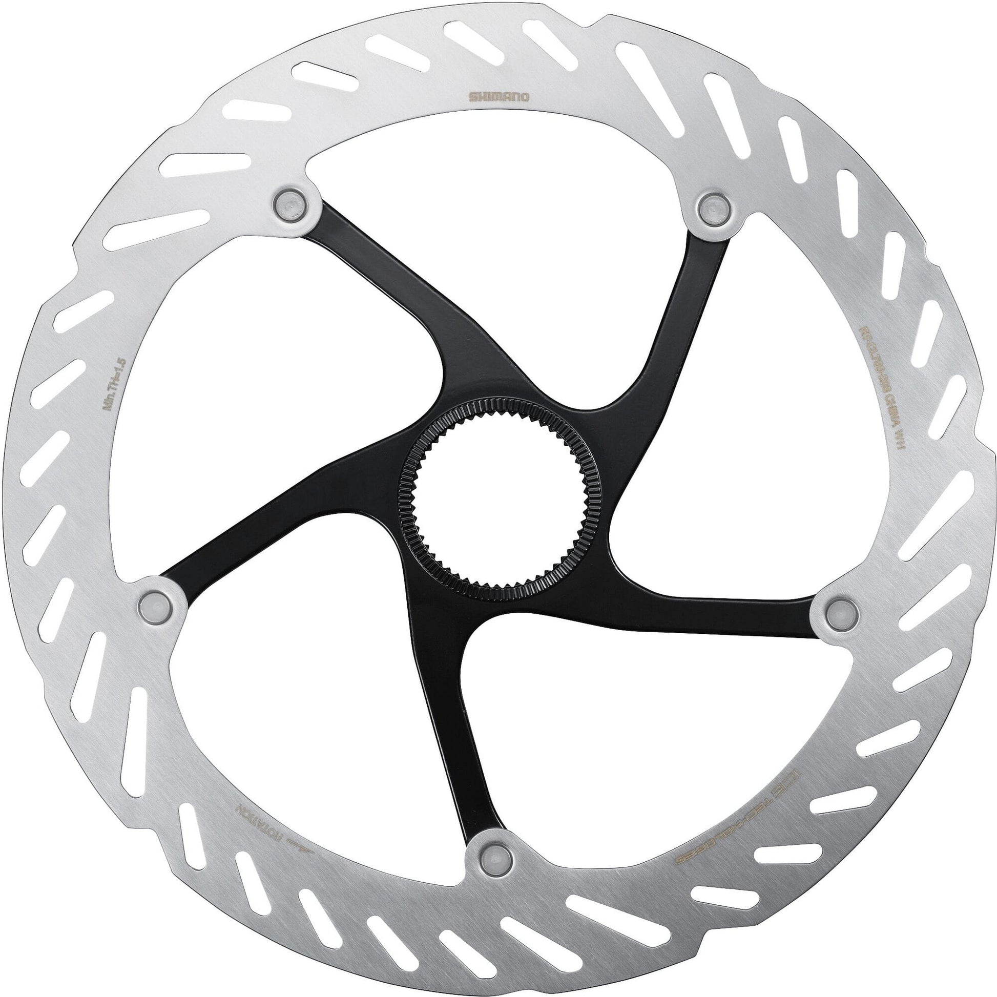 Shimano RT-CL700 Ice Tech rotor with internal lockring, 203 mm