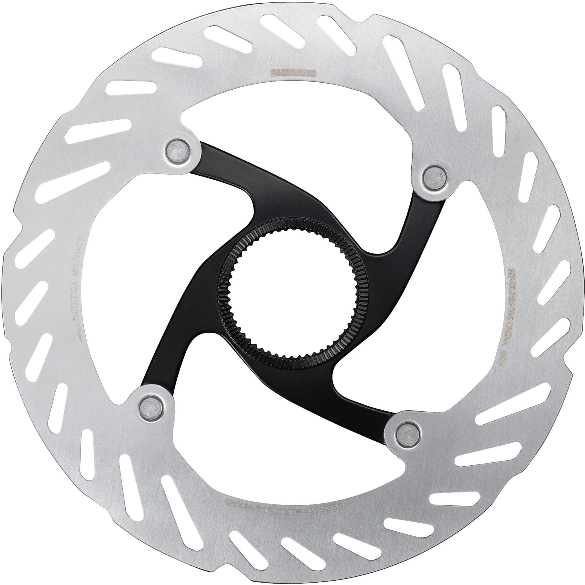Shimano RT-CL700 Ice Tech rotor with internal lockring, 160 mm