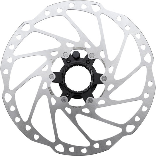 Shimano STEPS RT-EM600 Steps Center Lock disc rotor, external lockring and magnet - 203 mm