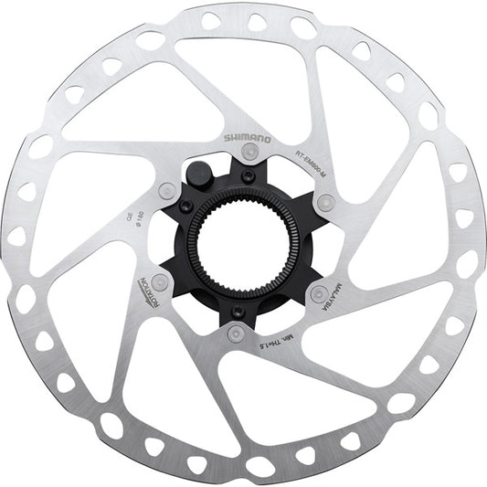 Shimano STEPS RT-EM600 Steps Center Lock disc rotor, external lockring and magnet - 180 mm