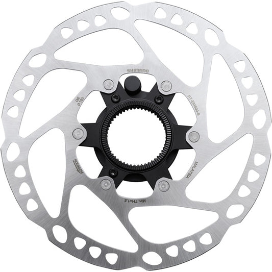 Shimano STEPS RT-EM600 Steps Center Lock disc rotor, external lockring and magnet - 160 mm