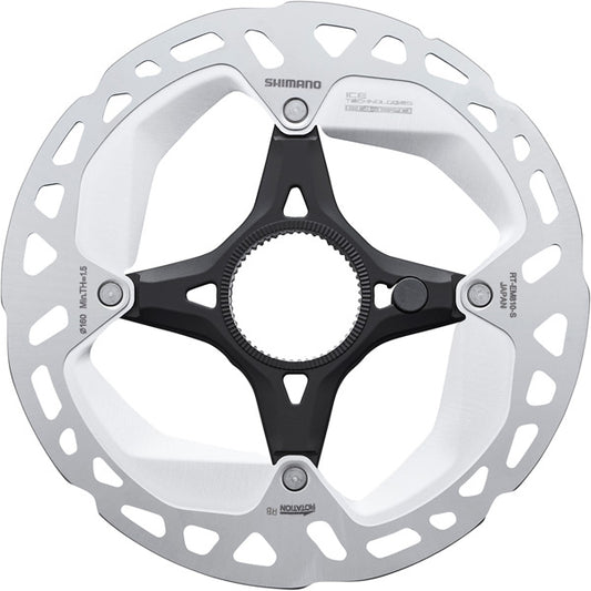Shimano STEPS RT-EM810 Steps rotor, external lockring and magnet, Ice Tech FREEZA, 160 mm