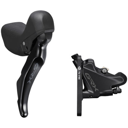 Shimano GRX GRX ST-RX400/BR-RX410 bled hydraulic STI 10spd, flat mount calliper