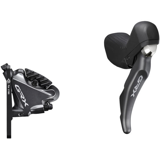 Shimano GRX ST-RX810 GRX 11-speed STI bled with BR-RX810 flat mount calliper