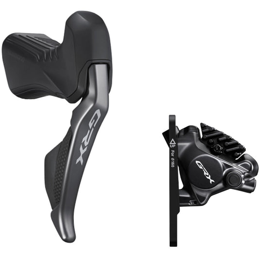 Shimano ST-RX815 GRX Di2 11-speed STI bled with BR-RX820 calliper, right