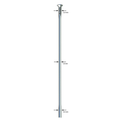 Sapim Race Silver Straight Pull Uncut Spokes (500)