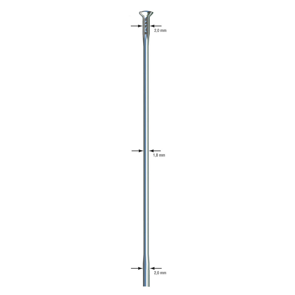 Sapim Race Silver Straight Pull Uncut Spokes (500)