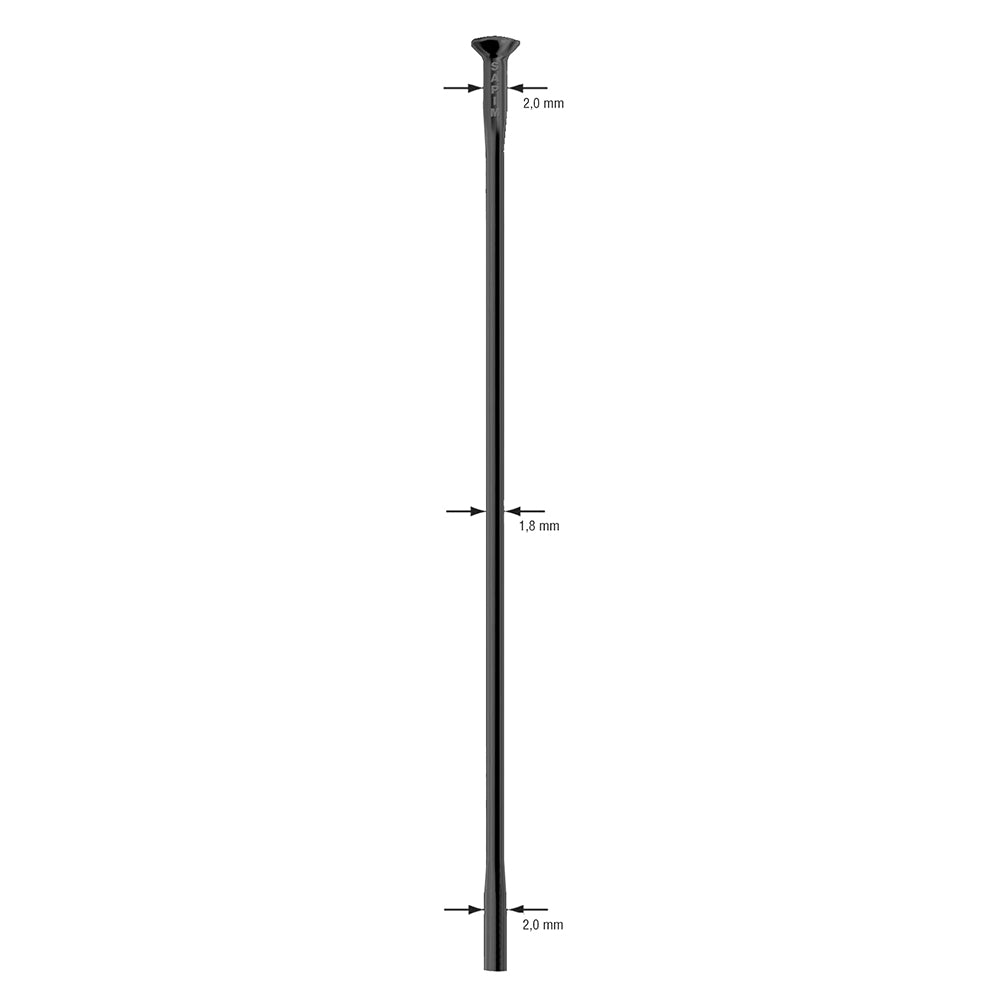 Sapim Race Black Straight Pull Uncut Spokes (500)