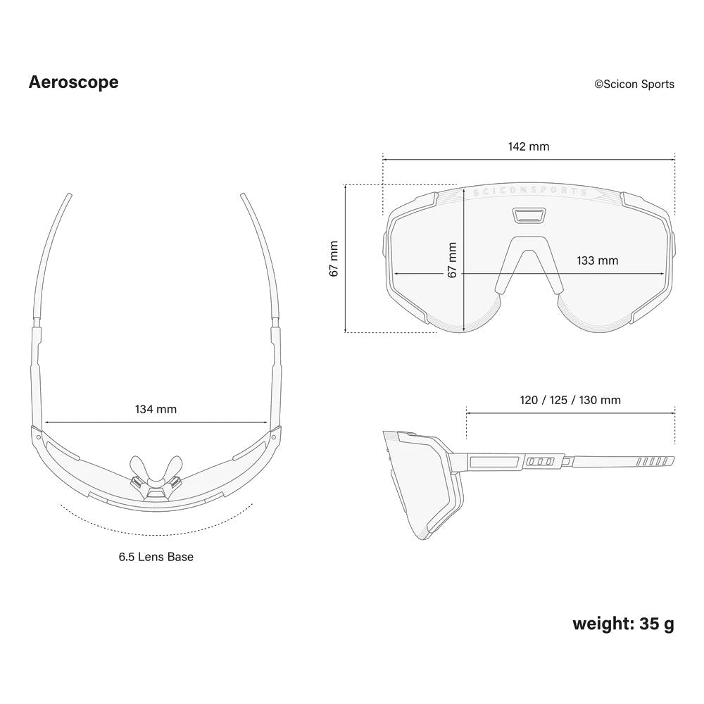 Scicon Sports Aeroscope Multimirror Red/White Sunglasses