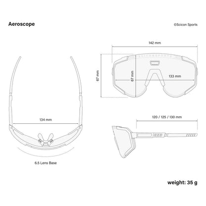 Scicon Sports Aeroscope Multimirror Red/White Sunglasses