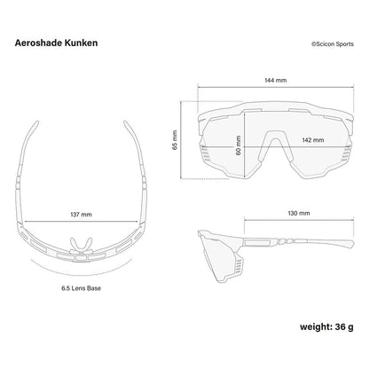 Scicon Sports Aeroshade Kunken Blue/Black Multimirror Sunglasses