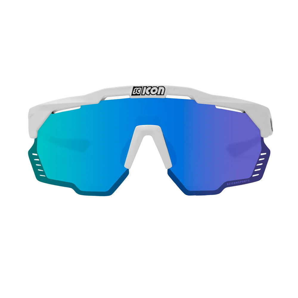 Scicon Sports Aeroshade Kunken Blue/White Multimirror Sunglasses