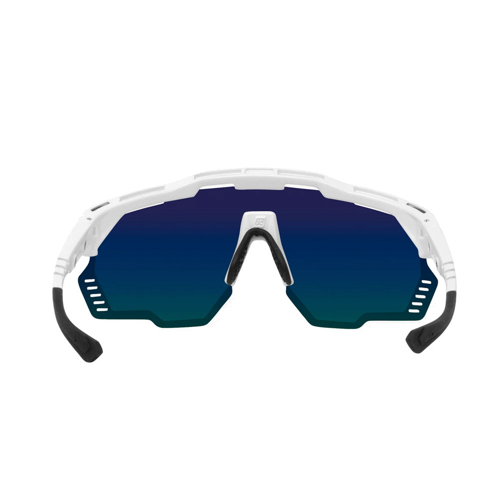 Scicon Sports Aeroshade Kunken Blue/White Multimirror Sunglasses