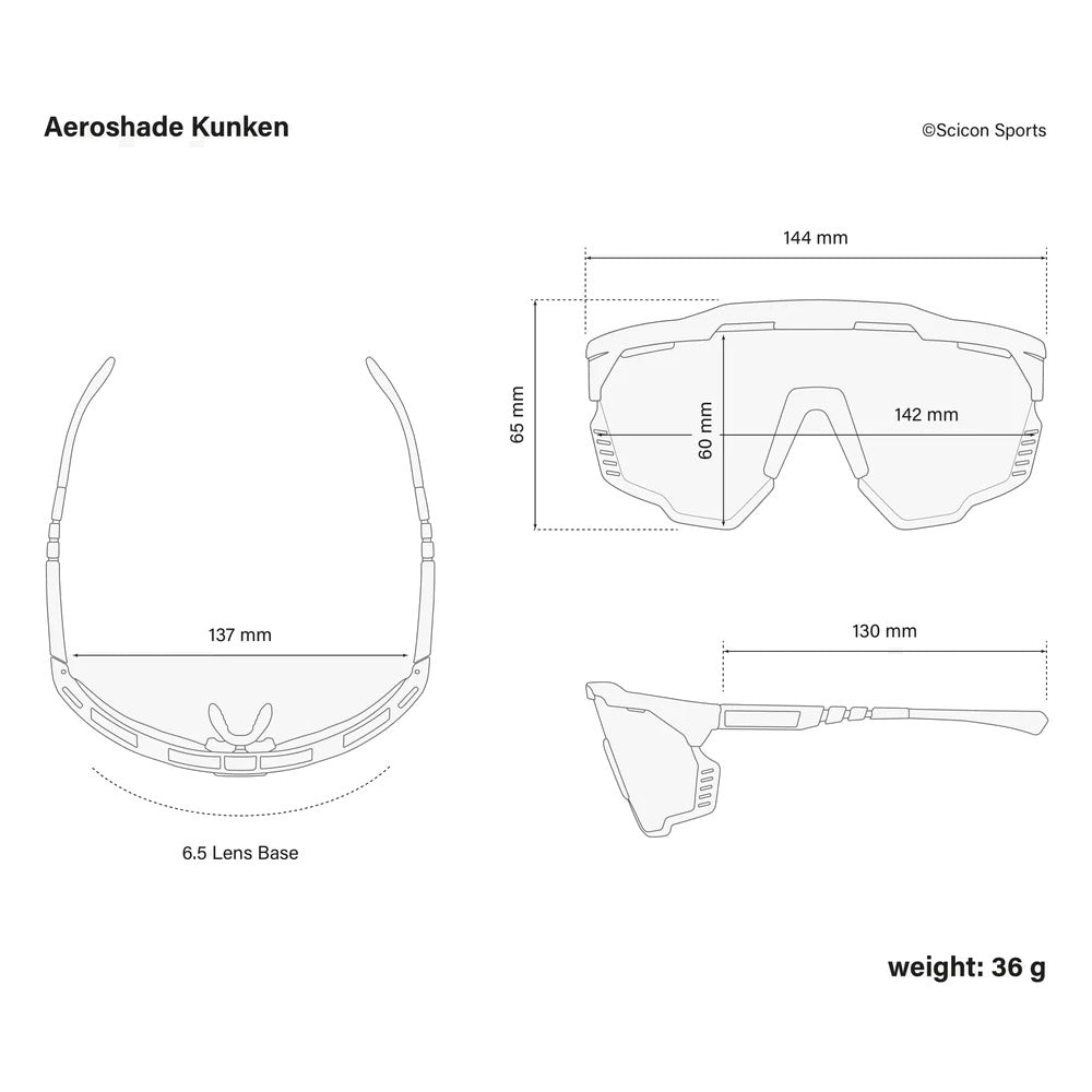 Scicon Sports Aeroshade Kunken Blue/White Multimirror Sunglasses