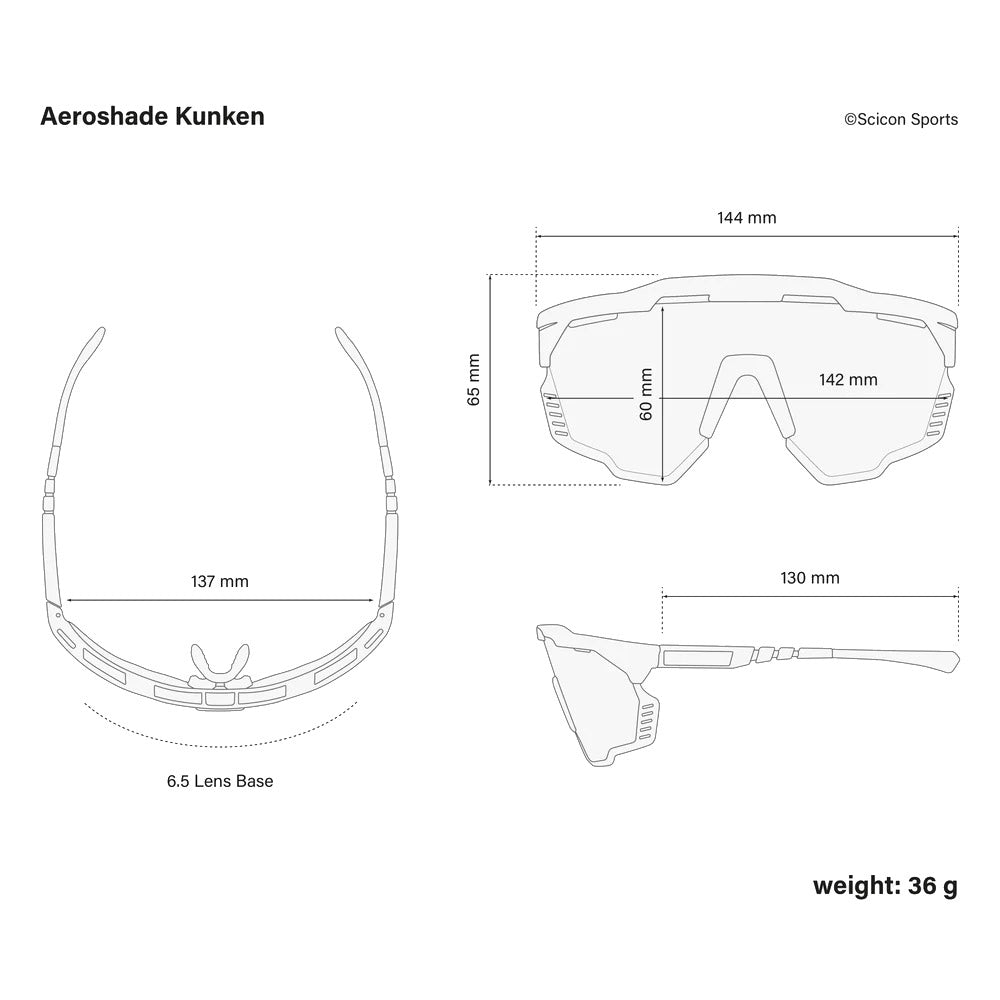 Scicon Sports Aeroshade Kunken Black Multimirror Sunglasses