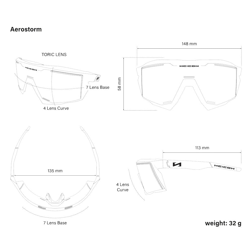 Scicon Sports Aerostorm Multimirror Blue Sun Sunglasses