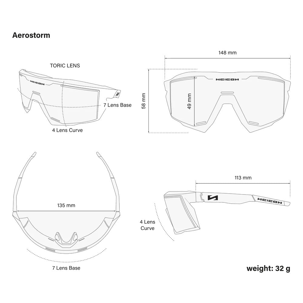 Scicon Sports Aerostorm Clear Sunglasses
