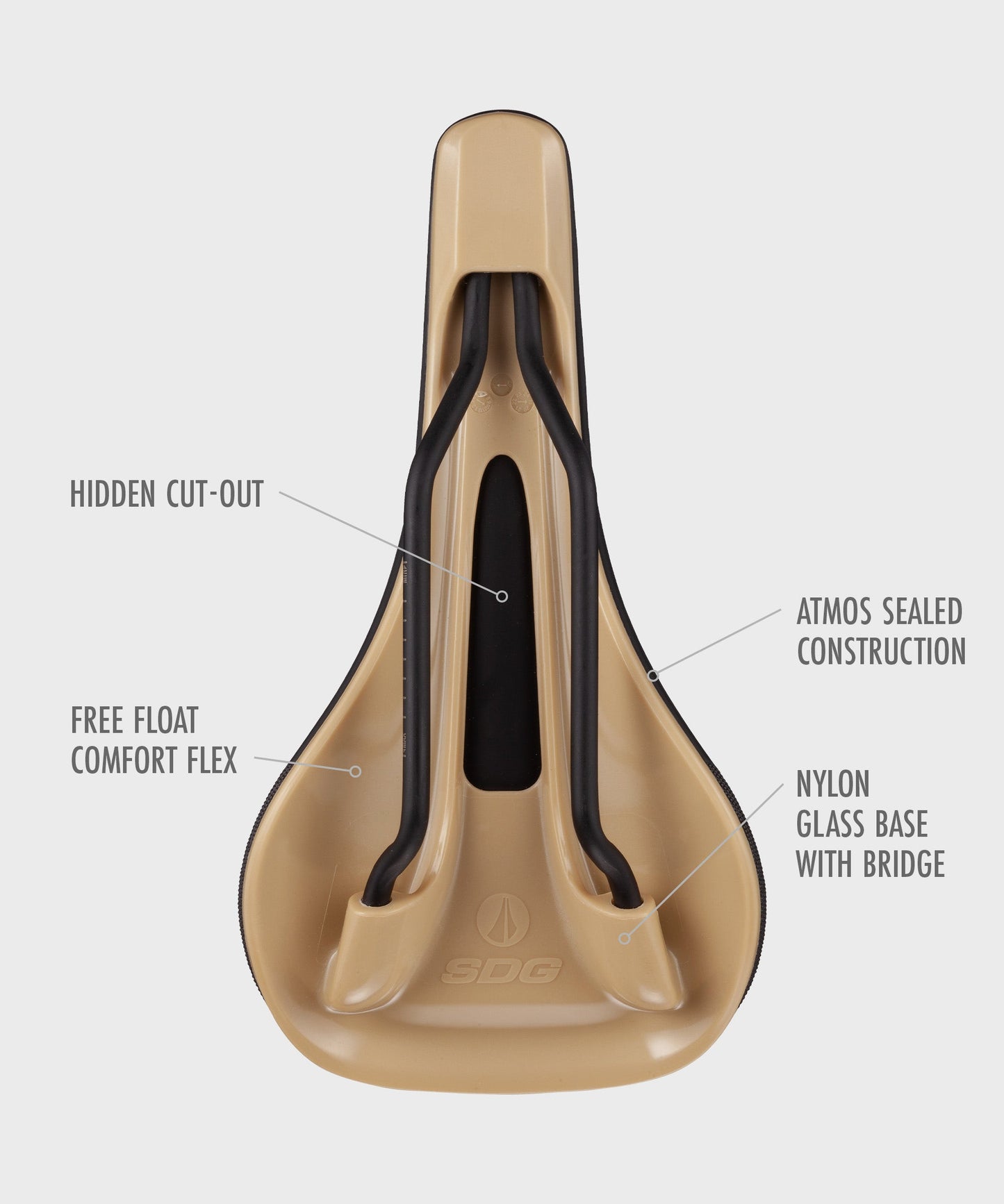 SDG Bel Air V3 Lux-Alloy Saddle Black / Olive