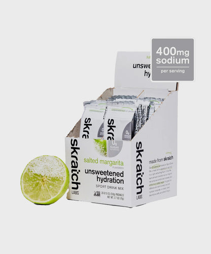 Skratch Labs Unsweetended Sport Drink Mix 20 Pack Caddy Salted Margarita