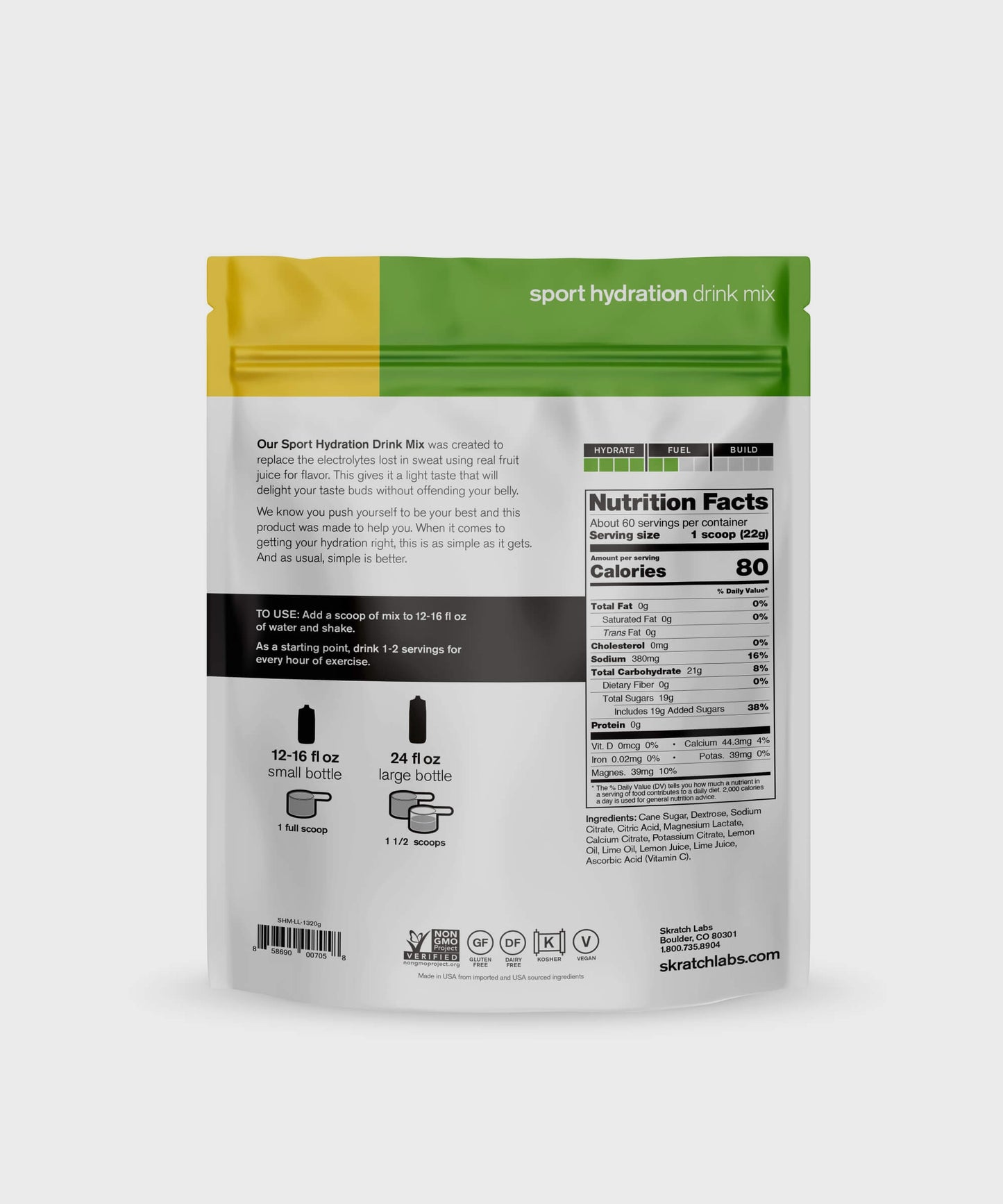 Skratch Labs Sport Hydration Mix Bags - 20 Servings - Raspberry Limeade