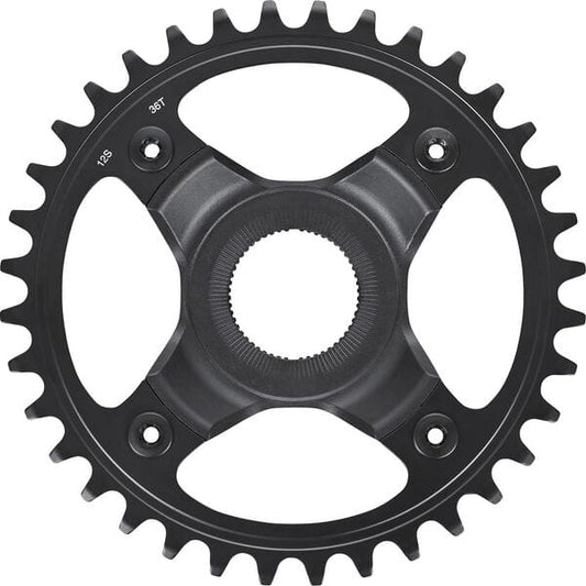 Shimano STEPS SM-CRE70-12-B 12spd single chainring 36T, w/o chain guard, chain line 55mm