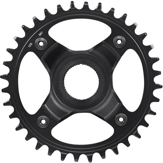 Shimano STEPS SM-CRE80-12-B 12spd DCE single chainring 36T, w/o chain guard, chain line 55mm