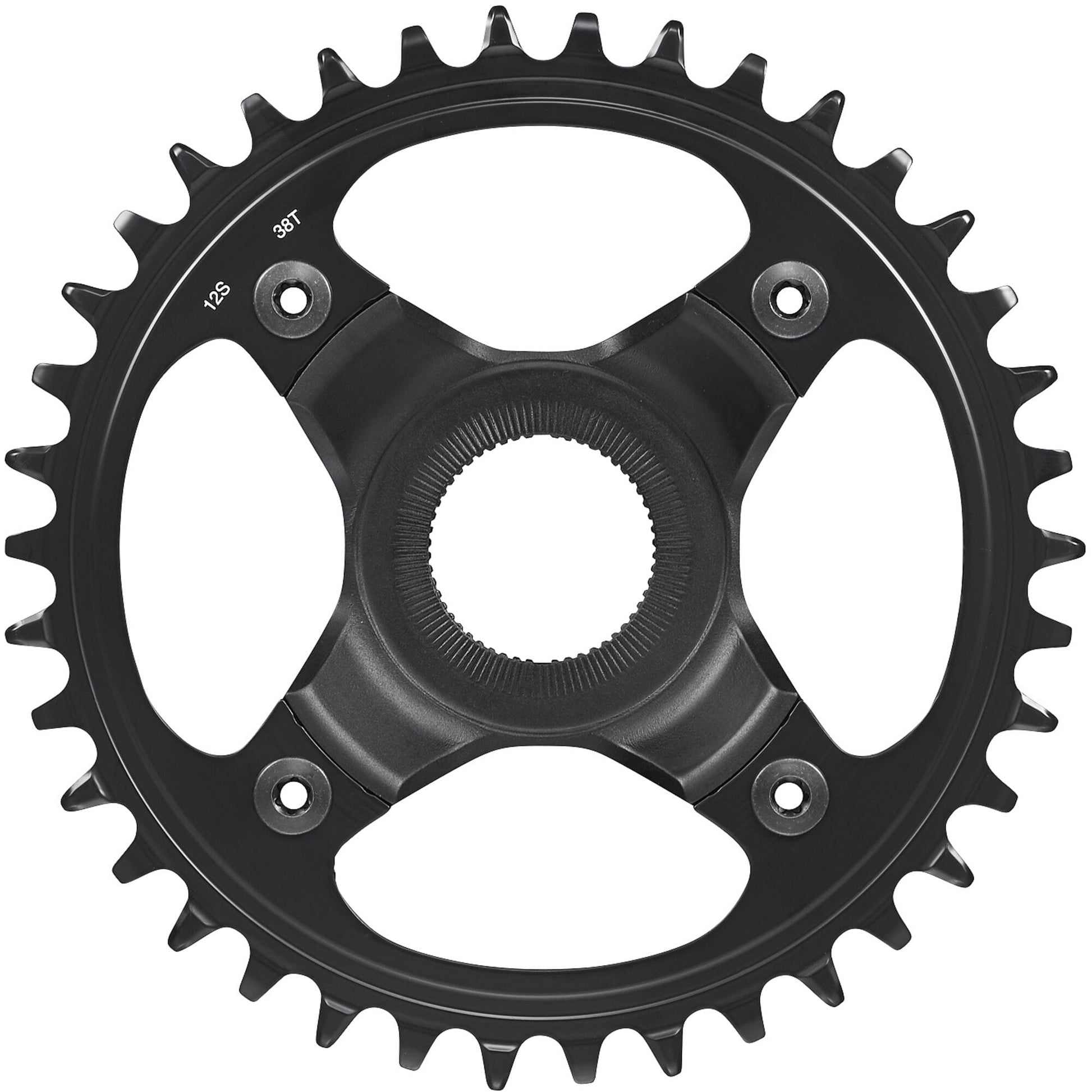 Shimano STEPS SM-CRE80-12-B 12spd DCE single chainring 38T, w/o chain guard, chain line 53mm