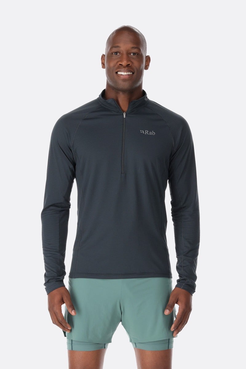 Rab Sonic Long Sleeve Zip - Beluga
