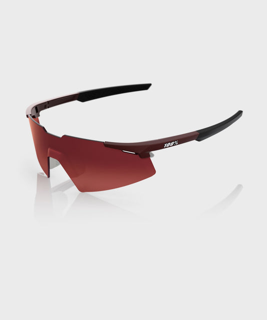 100% A2 Glasses Run Soft Tact Chocolate - Brown/Red Gradient Lens