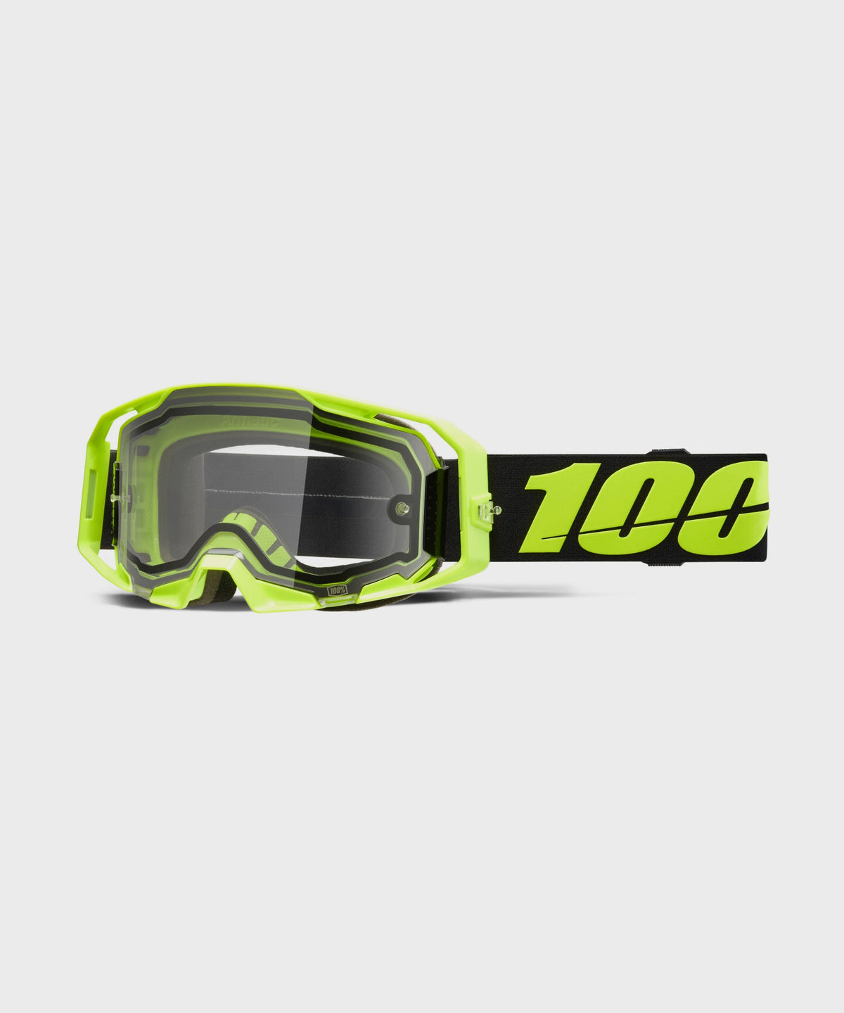 100% ARmatic Enduro Moto Dual Pane Goggle Neon Yellow