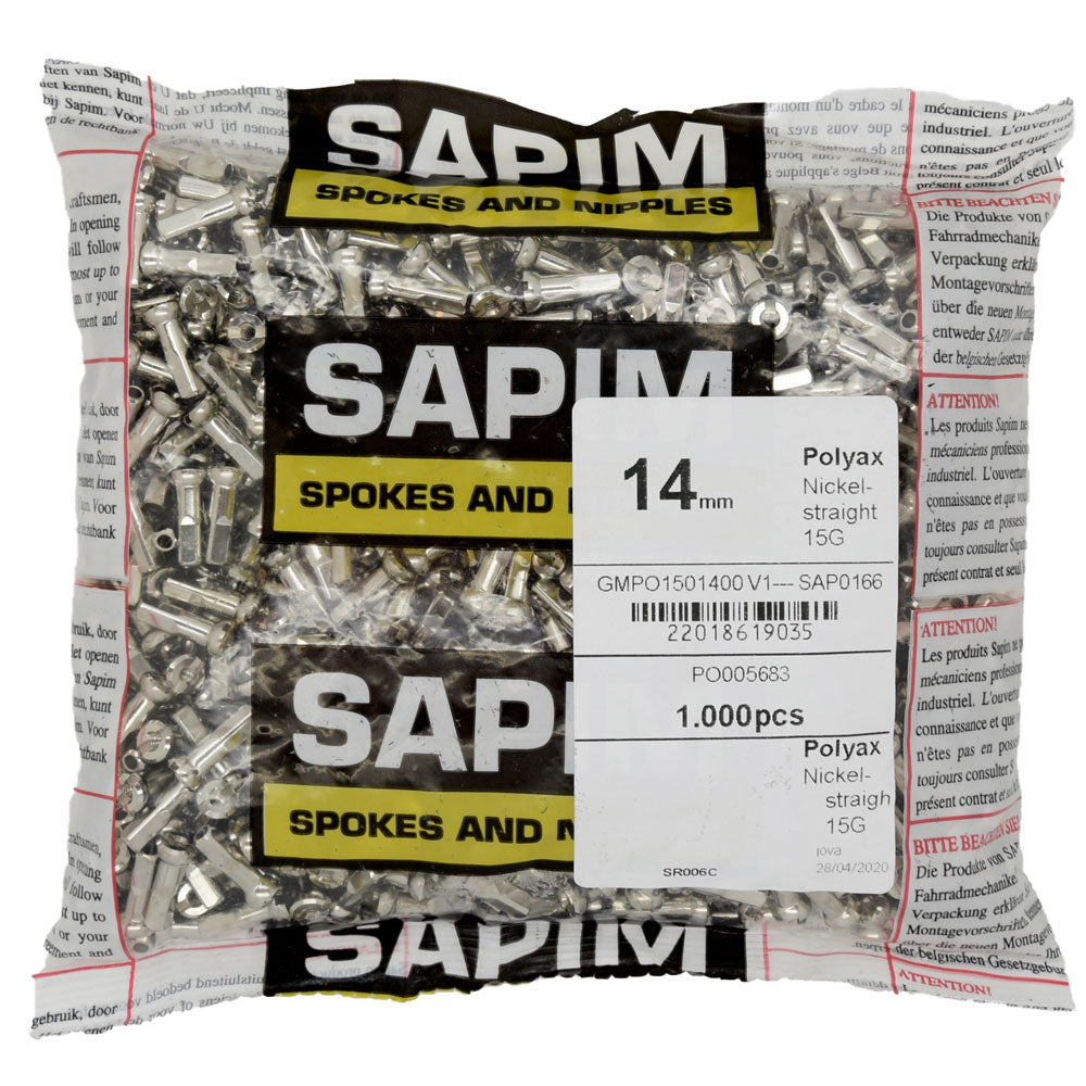Sapim Polyax Brass Nipples 14mm