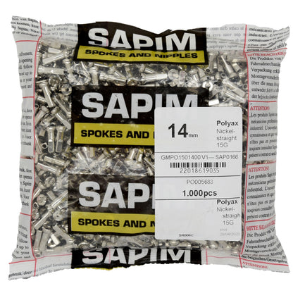 Sapim Polyax Brass Nipples 14mm