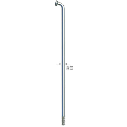 Sapim Leader Silver Spokes