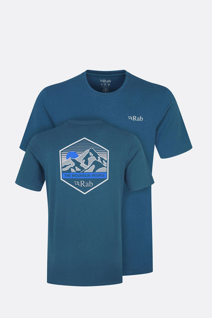 Stance Mountain Peak Tee - Tempest Blue