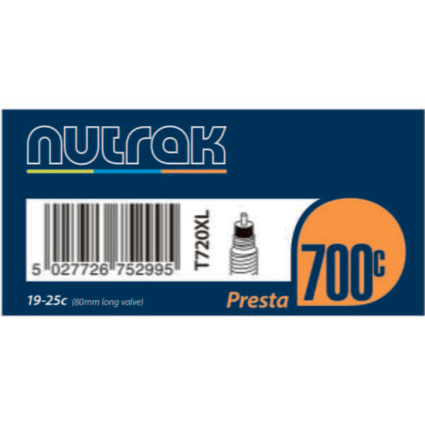 Nutrak Inner Tube 700C Presta or Schrader Valve