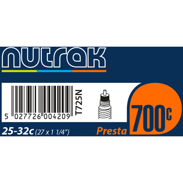 Nutrak Inner Tube 700C Presta or Schrader Valve