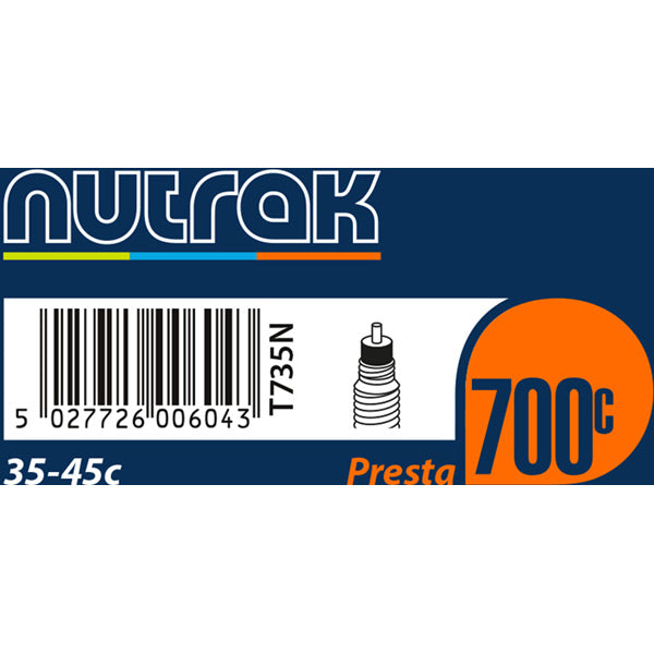 Nutrak Inner Tube 700C Presta or Schrader Valve