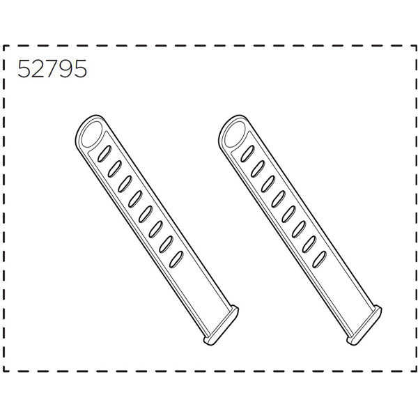 Thule Yepp foot straps black, pair