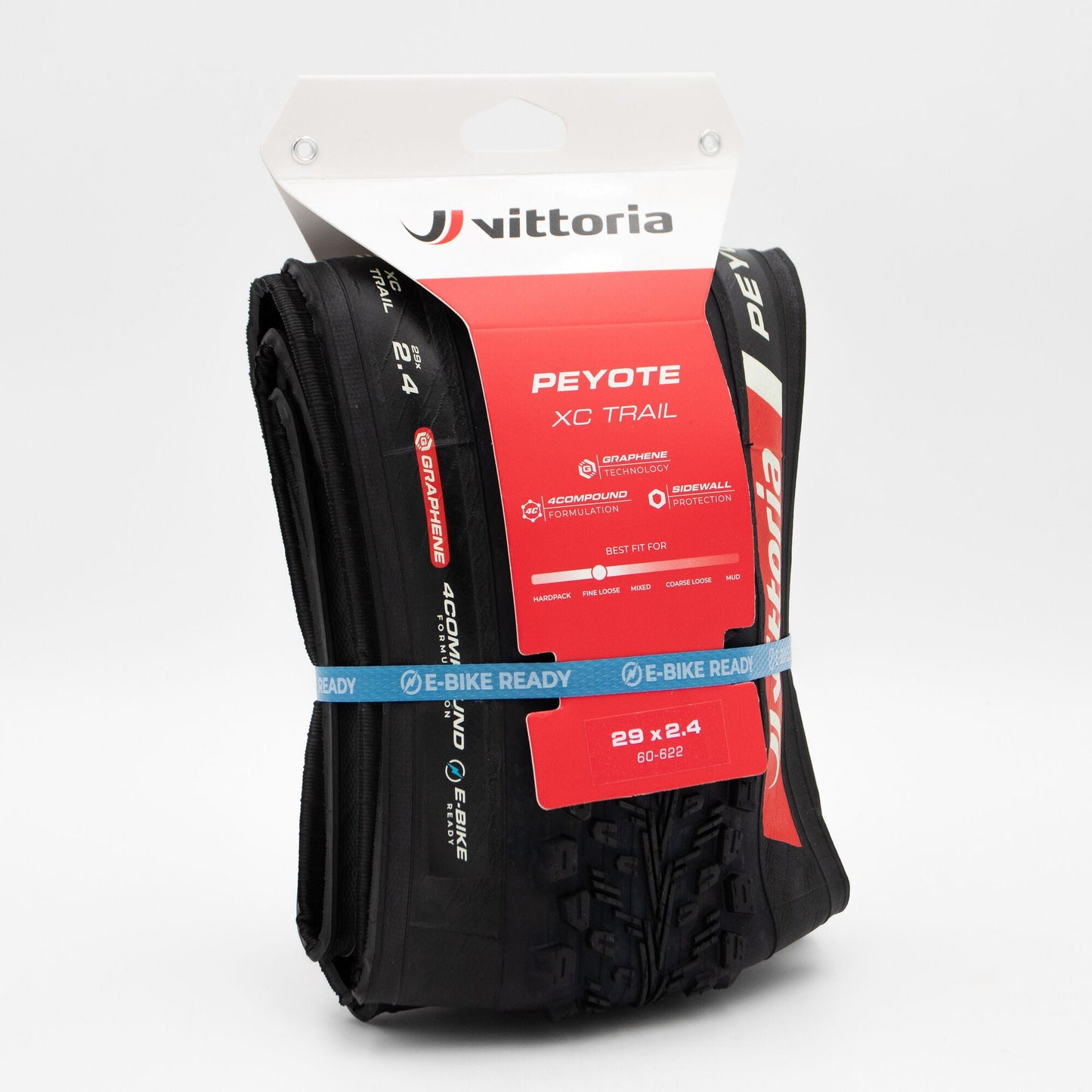 Vittoria Peyote Trail 29x2.1 Trail Full Black G2.0 Tubeless Ready Tyre
