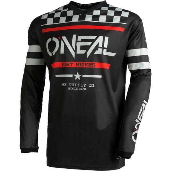 Oneal ELEMENT Youth Jersey SQUADRON V.22 black/gray L