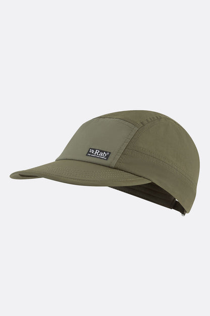 Vista 5 Panel Cap - Army/Light Khaki