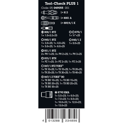 Wera Tools Tool Check Plus 1 Set, 39 Pieces