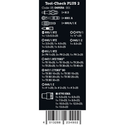 Wera Tools Tool Check Plus 2 Set, 39 Pieces